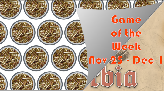 Game of the Week, Nov 25 to Dec 1